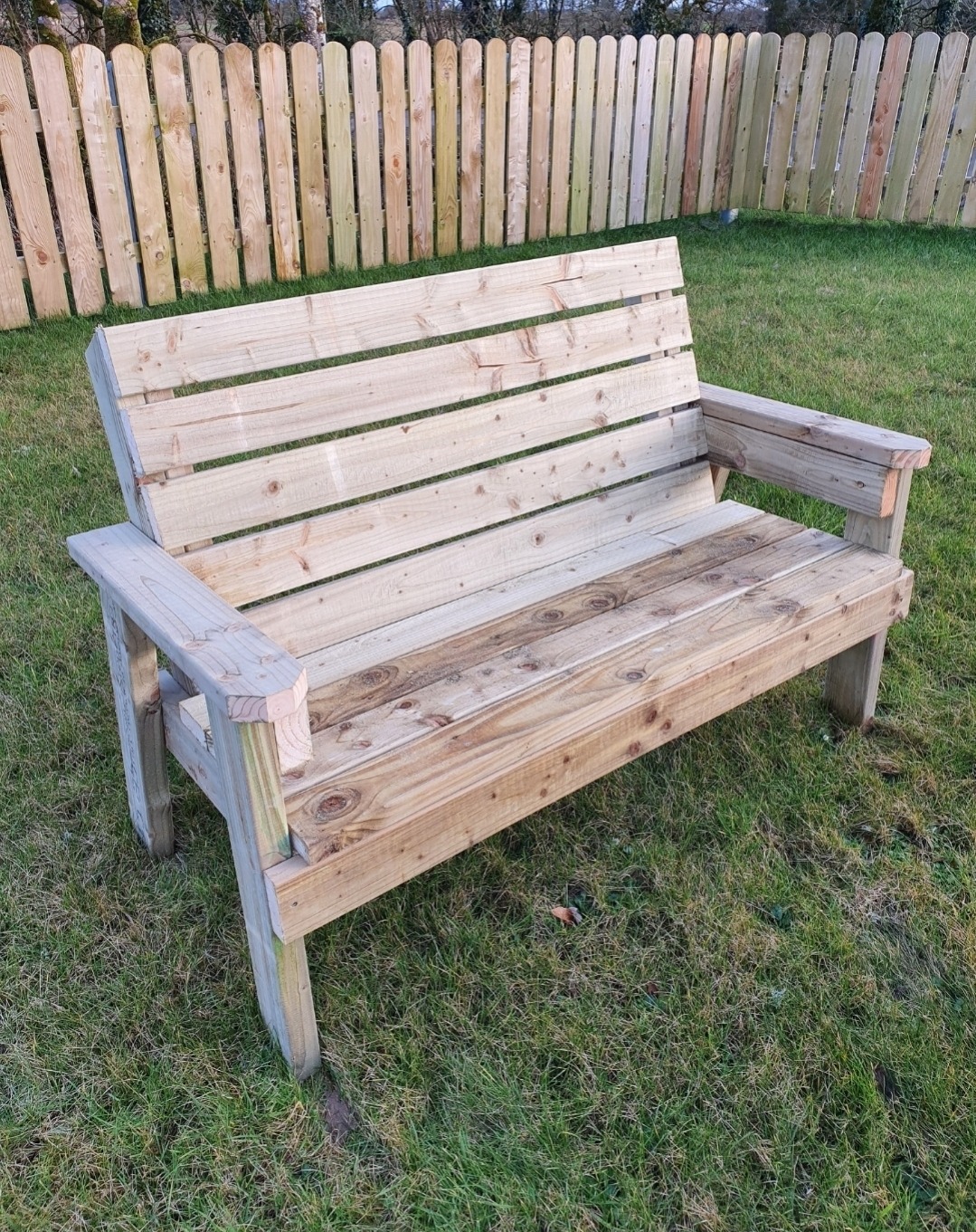 Handmade Two Seater Bench