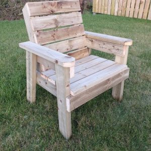 Single Wooden Garden Chair