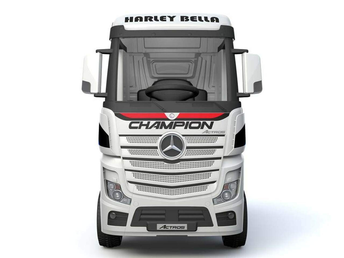 Licensed Mercedes Benz Actros White 24V Electric Ride On Truck - Image 2