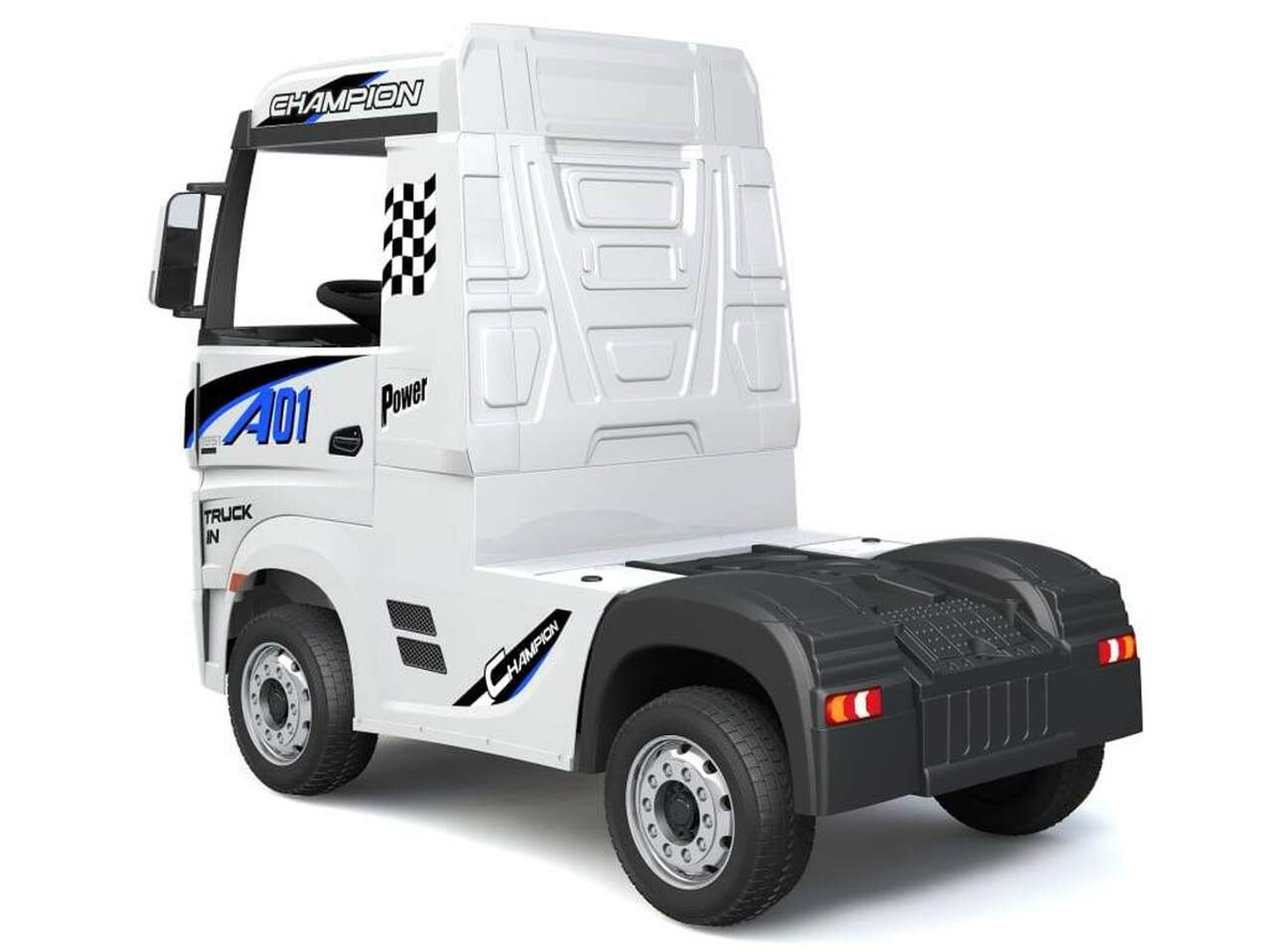 Licensed Mercedes Benz Actros White 24V Electric Ride On Truck - Image 4