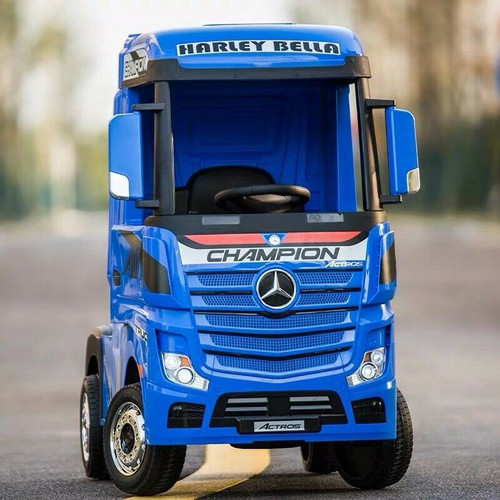 Licensed Mercedes Benz Actros Blue 24V Electric Ride On Truck - Image 3