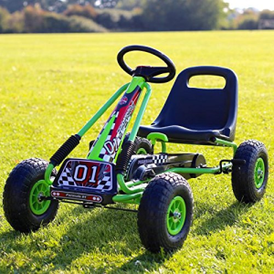 Zoom Rubber Wheel Go Kart (Green)